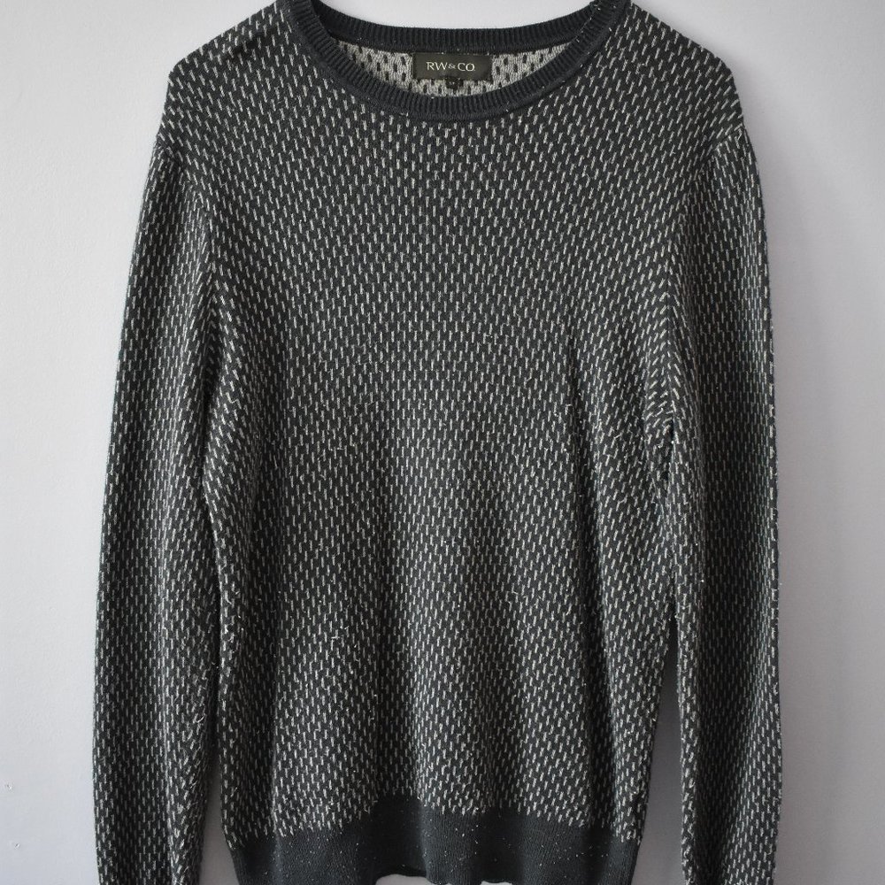 RW&CO Navy Blue-Dotted Sweatshirt